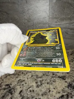 Pokemon Neo Destiny Shining Tyranitar Card 113/105 Secret Rare, Vintage - Image 4