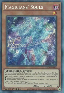 Magicians' Souls *Secret Rare* BROL-EN066 (NM/M) YuGiOh TCG Card - Image 1