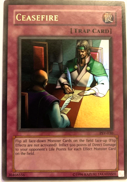 Ceasefire - PSV-030 Ultra Rare Yugioh TCG Card - Image 1