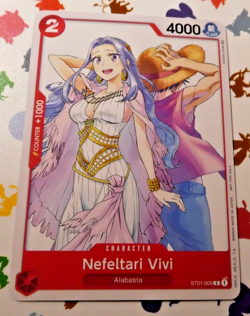 One Piece Card Game English Carte Nefeltari Vivi ST01-009 Alt Mint - Image 1