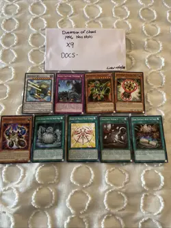 Lot Of 9 Dimension Of Chaos 1996 Non Holo Yugioh Cards All Near Mint! - Image 1