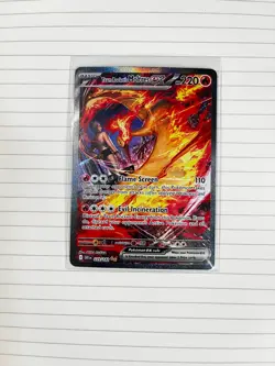 Team Rocket's Moltres ex 229/182 Destined Rivals 2025 SIR Holo Pokemon Card TCG - Image 2