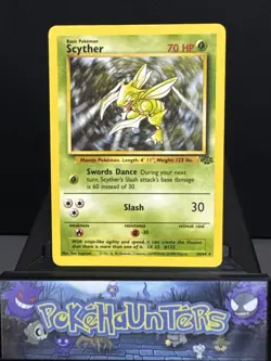 Pokemon Card Scyther 26/64 Jungle Non Holo Rare WOTC Played - Image 1