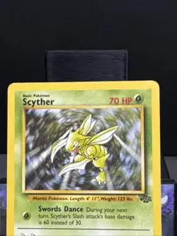 Pokemon Card Scyther 26/64 Jungle Non Holo Rare WOTC Played - Image 2