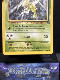 Pokemon Card Scyther 26/64 Jungle Non Holo Rare WOTC Played - Image 3