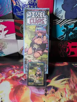 Gamersupps Silvervale Metal Pixel Cup Limited Run With Non Holo Promo Card - Image 1