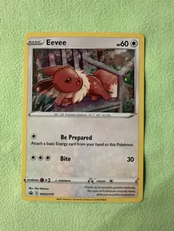 Eevee COSMOS HOLO Black Star PROMO card SWSH175 Sword & Shield Pokemon TCG 2021 - Image 1