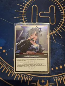 IDOL MICROPHONE FOIL PR HOLOLIVE OCG ENGLISH - Image 1