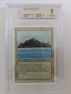 MTG Tropical Island Revised 3ED - BGS 9 (9.5/9.5/9/9) - Graded Dual Land - Image 1