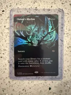 MTG Nature's Rhythm (Borderless) #349 Tarkir: Dragonstorm Foil - Image 1