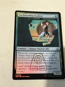 mtg foil Earthbending Student, Avatar the Last Airbender, unplayed - Image 1