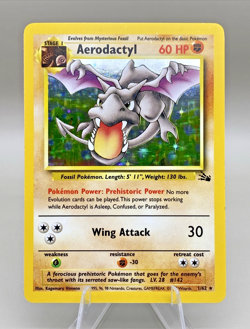 Pokemon - Aerodactyl (1/62) - Unlimited Holofoil - Fossil (FO) - Image 1