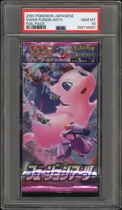 PSA 10 - Fusion Arts (Mew) s8 Foil Pack - Pokemon - Image 1