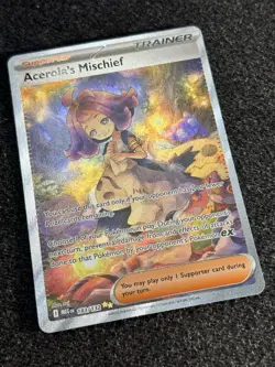 Pokemon TCG Acerola's Mischief 183/132 Mega Evolution SIR Full Art NM - Image 2