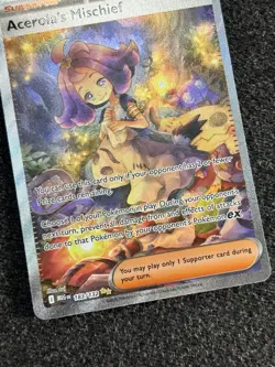 Pokemon TCG Acerola's Mischief 183/132 Mega Evolution SIR Full Art NM - Image 3