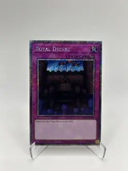 Royal Decree - Platinum Secret Rare - YuGiOh Quarter Century Stampede - Image 1