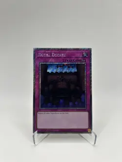 Royal Decree - Platinum Secret Rare - YuGiOh Quarter Century Stampede - Image 3