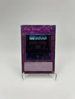 Royal Decree - Platinum Secret Rare - YuGiOh Quarter Century Stampede - Image 5