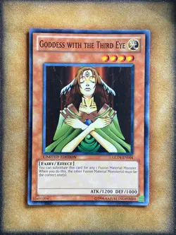 Yugioh Goddess with the Third Eye GLD4-EN004 Common Limited Edition NM - Image 1