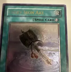 Yugioh Lucky Iron Axe FOTB-EN037 Ultimate Rare 1st Edition NM - Image 2