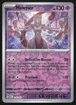 Mewtwo - 150/165 - Reverse Holo - Scarlet & Violet 151 - Pokemon Card - Image 1