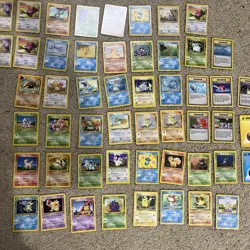 Pokemon TCG Base Set - Base Set 2 - Jungle - Light Play - 57 Cards Non Holo - Image 1