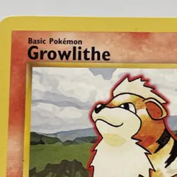 GROWLITHE - 28/102 - Base Set - Pokemon Card - LP - Image 2