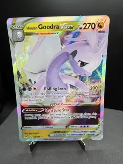 Pokemon TCG SWSH Lost Origin Hisuian Goodra VSTAR 136/196 Ultra Rare Holo NM! - Image 1