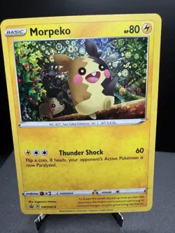 Pokemon TCG Sword & Shield General Mills Morpeko SWSH012 Sequin Holo Promo NM! - Image 1