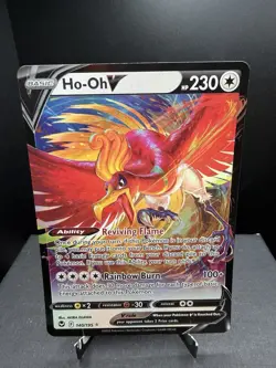 Pokemon TCG SWSH Silver Tempest Ho-Oh V 140/195 Ultra Rare Holo NM - Image 1