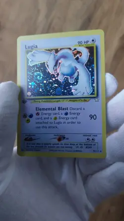 Lugia Pokemon 1st Edition Neo Genesis 009/111 Holo Vintage English Artcard - Image 2