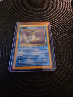 1999 Pokemon TCG Lapras Fossil Holo Unlimited Rare Card 10/62 - Image 2