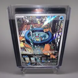 Pokemon TCG Squirtle Holo Illustration Rare Card 148/142 Stellar Crown SIR NM - Image 3