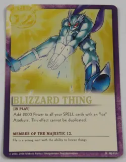 Zatch Bell! the Card Battle Majestic 12 Foil Promo Card: Blizzard Thing MJ-010 - Image 1