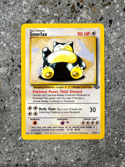 Pokemon TCG Cards Snorlax 27/64 Jungle Rare EXC - Image 1