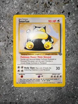 Pokemon TCG Cards Snorlax 27/64 Jungle Rare EXC - Image 3