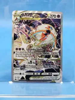 Pokemon Deoxys VSTAR Ultra Rare Card GG46/GG70 Crown Zenith: Galarian Gallery - Image 1