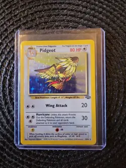 Pokemon Pidgeot TCG Jungle Holo Card 8/64 Unlimited Holo Rare - Image 1