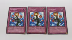3x METEORAIN TRAP CARD PLAYSET 1ST EDITION MFC-044 COMMON YUGIOH NM - Image 1