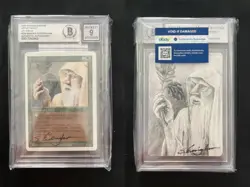 Ley Druid REVISED Mtg ARTIST PROOF Signed SKETCHED Sandra Everingham BGS/BAS 9 - Image 1