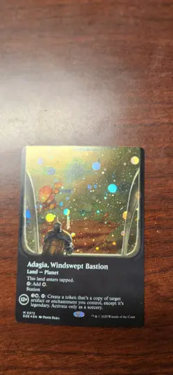 MTG Adagia, Windswept Bastion Edge of Eternities Borderless Galaxy Foil - Image 1