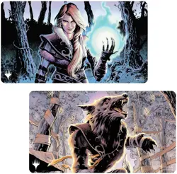 Magic The Gathering - Innistrad Arlinn Kord / Wolf Ultra Pro Doubleside Playmat - Image 1