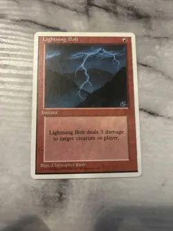 Lightning Bolt - 1995 - Magic the Gathering MTG - Image 1
