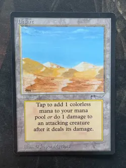 ** ARABIAN NIGHTS Desert (Campfire Variant) ** NM-Mint! - DUTY PAID - Magic MtG - Image 1