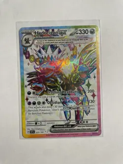 Pokemon Hydreigon ex 223/191 SV08: Surging Sparks Full Art Tera Holo - Image 2