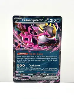 Pokemon TCG Fezandipiti EX 038/064 SV Shrouded Fable - Double Rare Holo- NM - Image 1