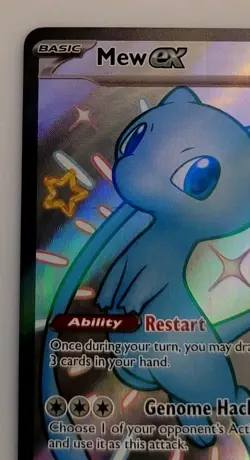 Pokemon TCG Mew EX 216/091 Paldean Fates Full Art Shiny Ultra Rare - Image 2
