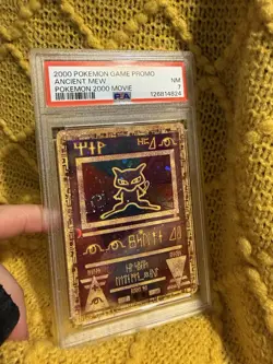 Ancient Mew PSA 7 Game Promo SWIRL Pokemon 2000 Movie Promo - Image 1