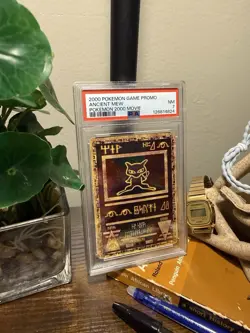 Ancient Mew PSA 7 Game Promo SWIRL Pokemon 2000 Movie Promo - Image 2