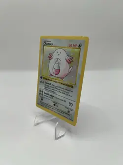 Pokemon TCG 1st Edition Chansey Base Set 3/102 Holo Rare Vintage 1999 WOTC - MP - Image 4